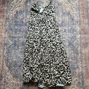 Abercrombie Floral Black and Cream Maxi Dress